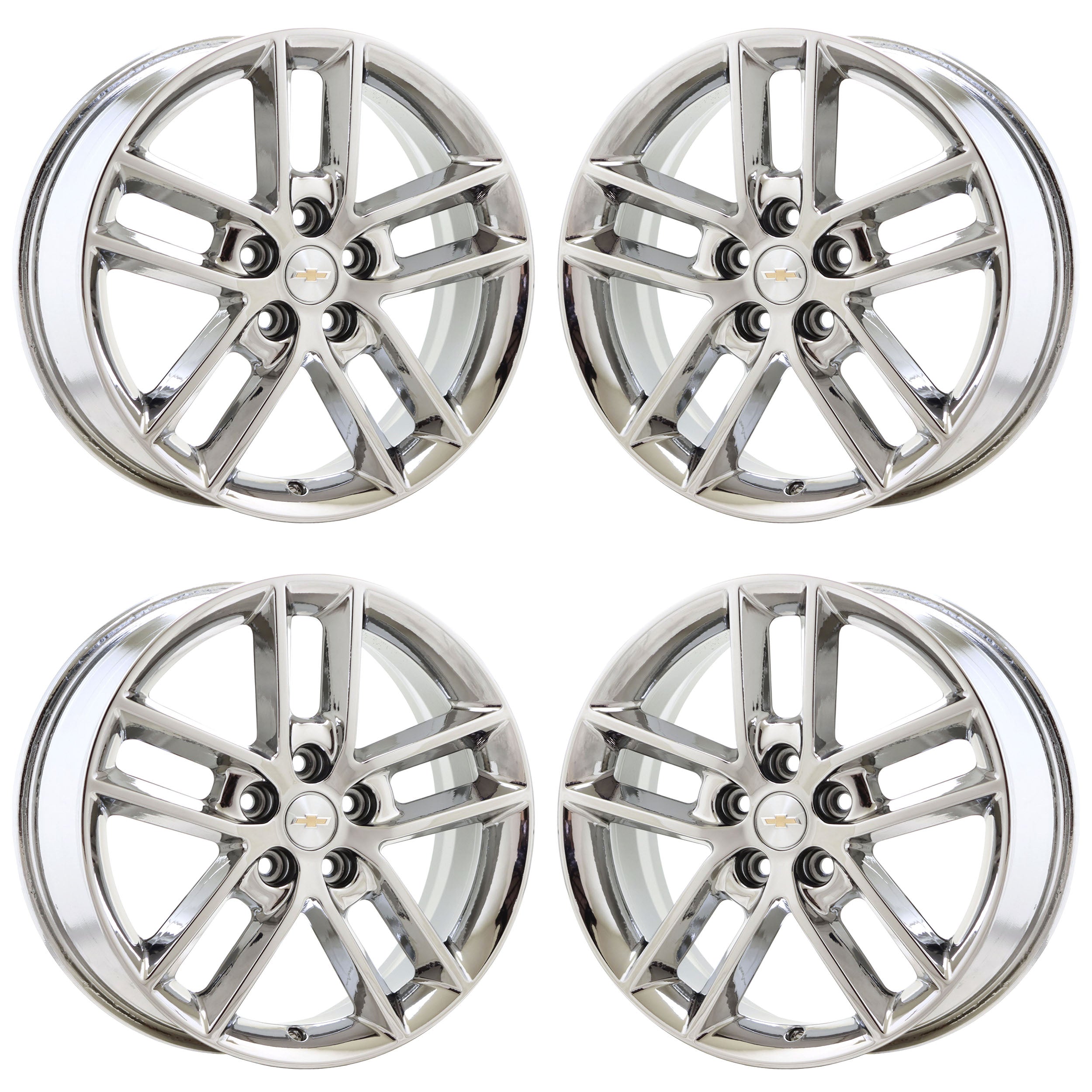 18" Chevrolet Impala Bright Chrome wheels rims Factory OEM set 5333